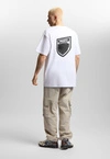 Koszulka męska t-shirt oversize Prosto Splash Shield biała