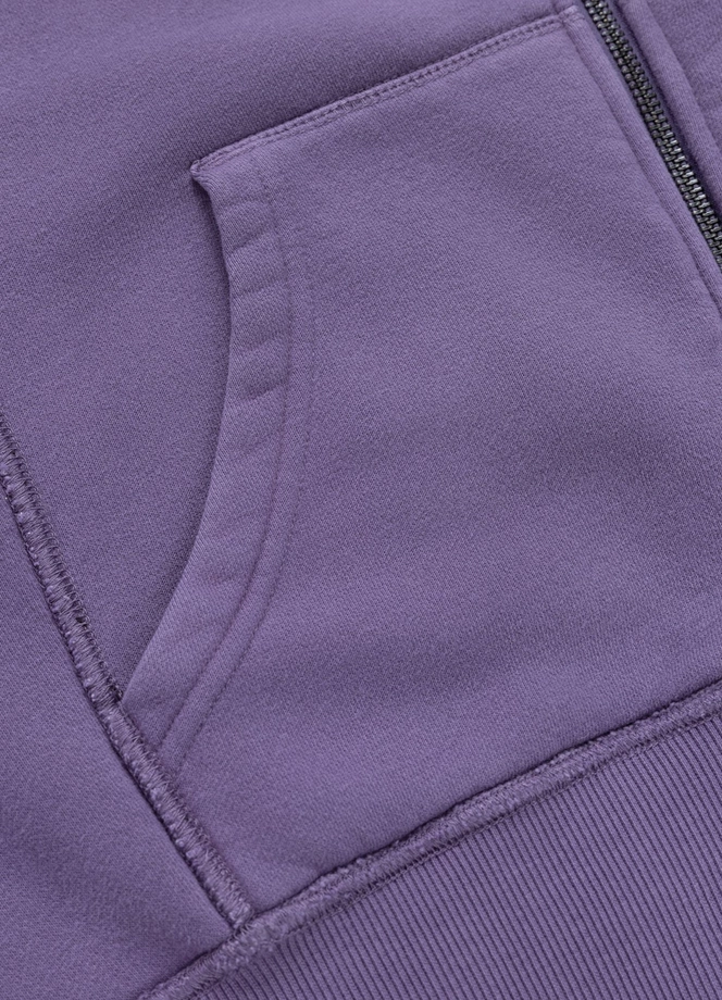 Bluza damska z kapturem ZIP Pitbull Washed Lovia fioletowa