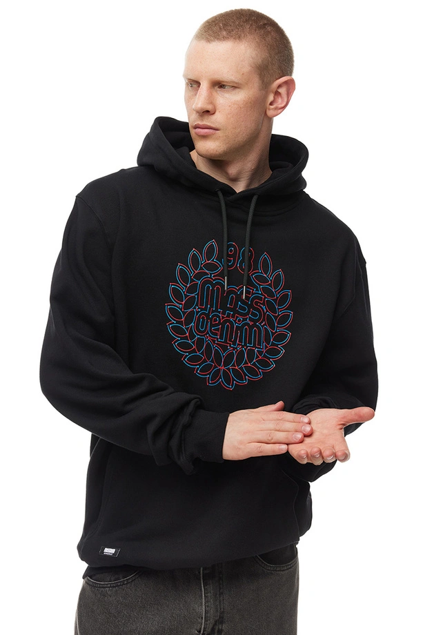 Bluza męska z kapturem Mass Dnm Points czarna