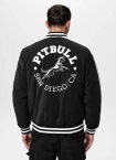 Kurtka męska przejściowa bejsbolówka Pit Bull Manolito czarno/biała