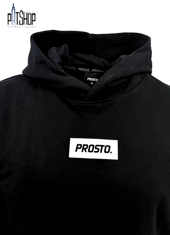 Bluza męska z kapturem oversize Prosto Box czarna