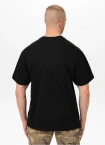 Koszulka męska T-Shirt oversize Pitbull Skull Logo Loose Fit czarna