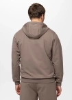 Bluza męska rozpinana z kapturem Pitbull Small Logo Nugget brązowa