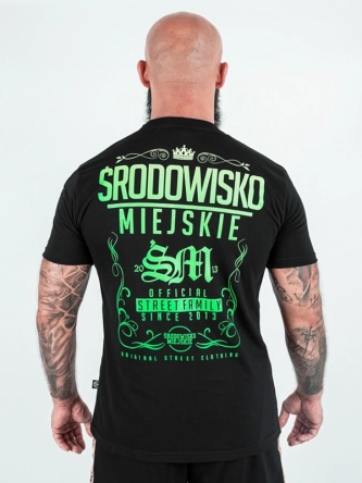 Koszulka męska t-shirt Środowisko Miejskie Theme 2.0 czarna/zielona
