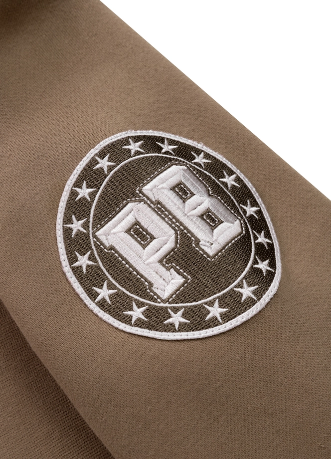 Bluza damska z kapturem Pitbull Pit Bull Tyrian ZIP hooded brązowa