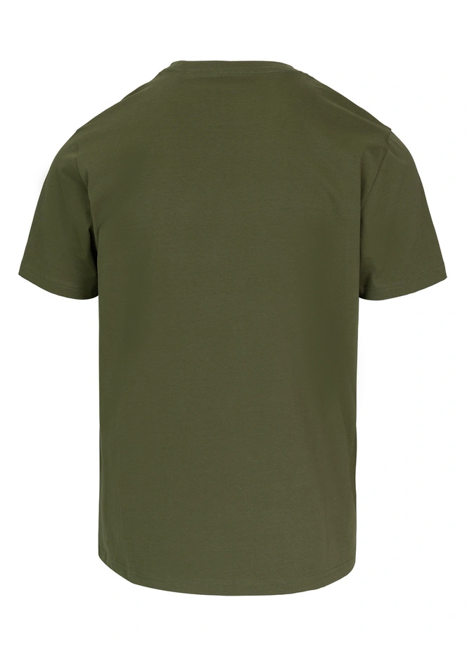 Koszulka męska T-Shirt Pitbull Small Logo oliwkowa zielona