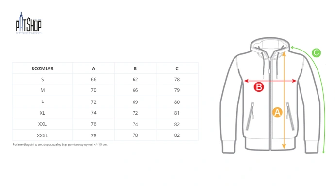 Bluza męska rozpinana z kapturem Prosto Damage Target sprany czarny