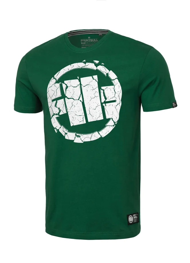 Koszulka męska T-Shirt Pit Bull Pitbull Scratch zielona