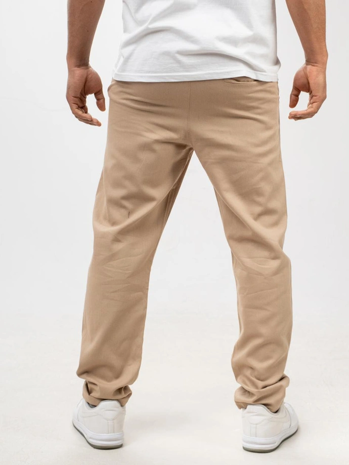Spodnie Materiałowe męskie Chino Jigga Wear beżowe
