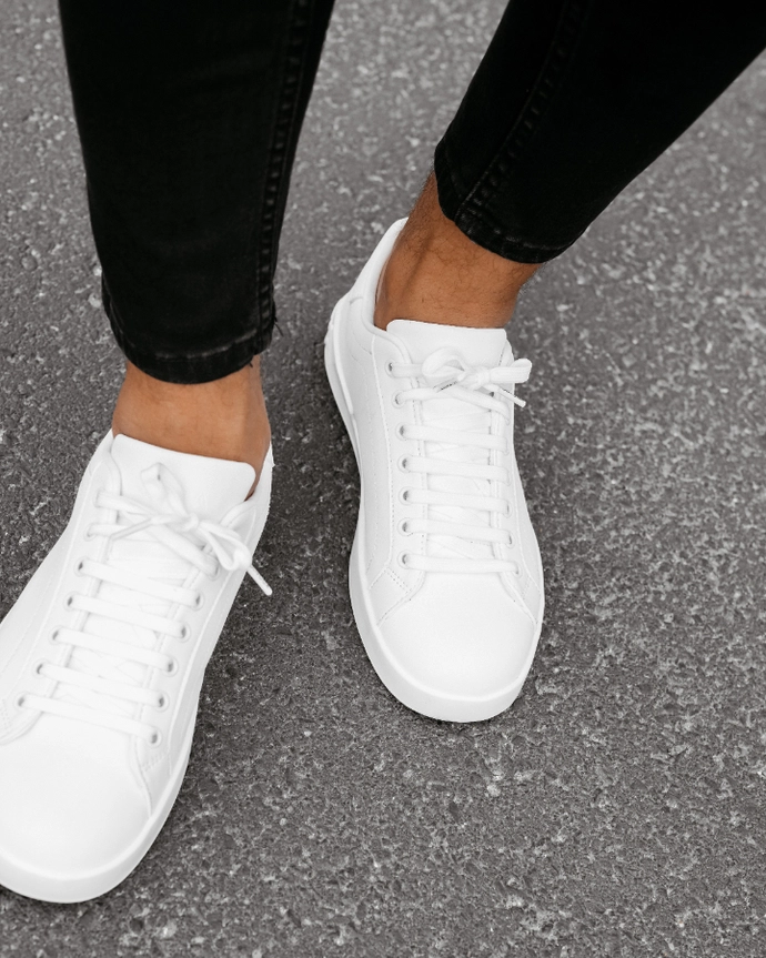 Buty sportowe snekarsy męskie Olavoga Prive białe