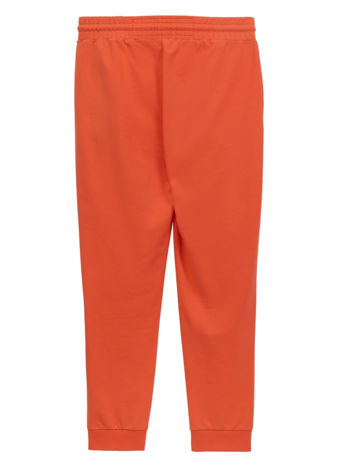 Spodnie męskie dresowe Pitbull Pit Bull Tape Nugget łososiowe pomarańczowe