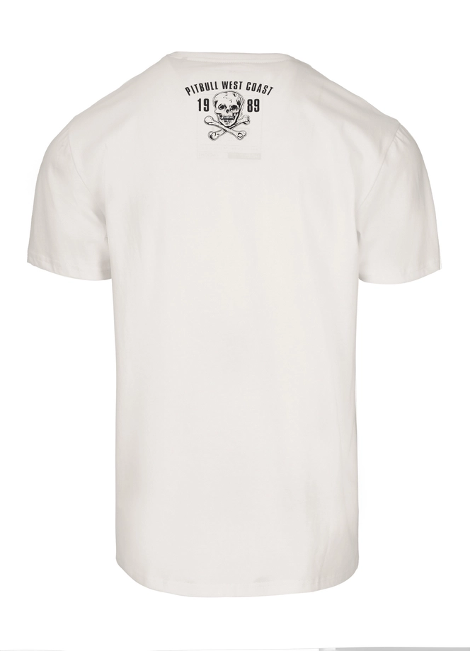 Koszulka męska T-Shirt Pit Bull Pitbull Oldschool Razor Slim Fit biała