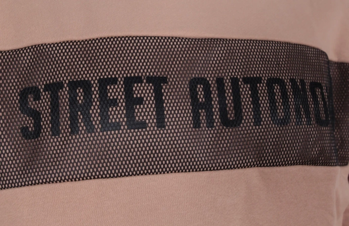 Bluza męska bez kaptura Street Autonomy Com beżowa