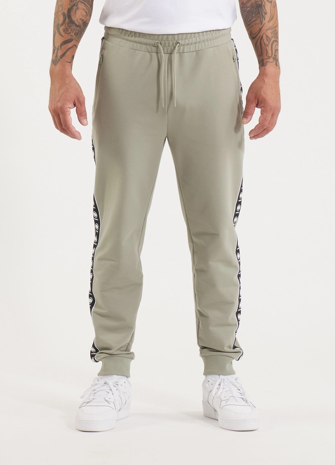 Spodnie męskie dresowe Pitbull Pit Bull Tape Nugget dusty salvia