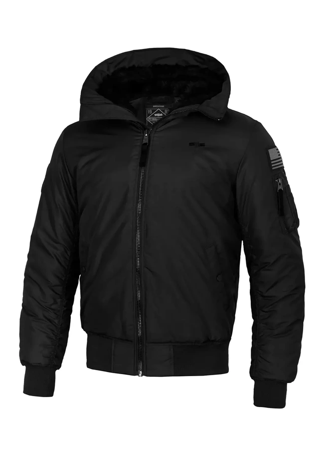 Kurtka zimowa męska Pit Bull Bomber Beejay 2 Hooded Jacket czarna