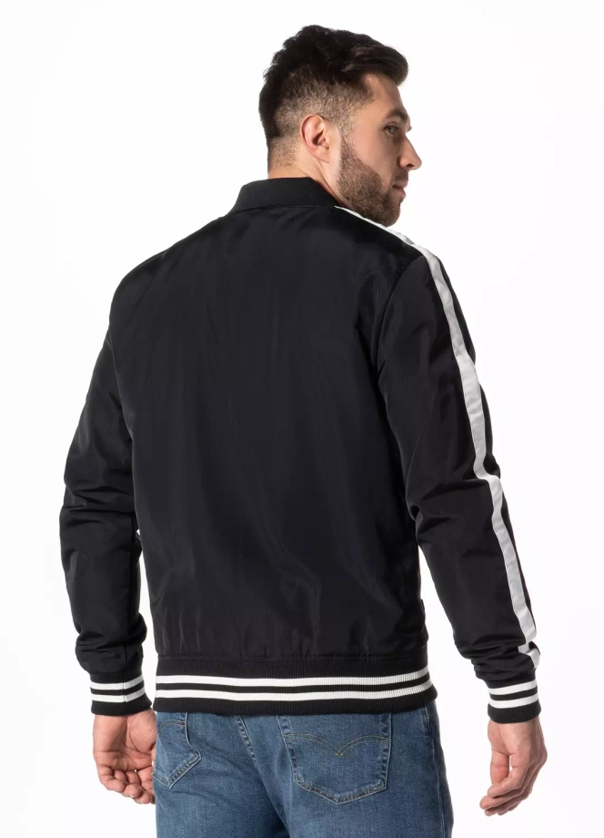 Kurtka męska przejściowa wiosenna Pit Bull Harding Varsity granatowa