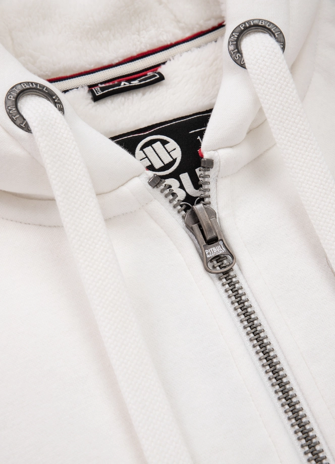Bluza damska z kapturem Pit Bull Pitbull Sherpa Ruffina 24 ZIP biała