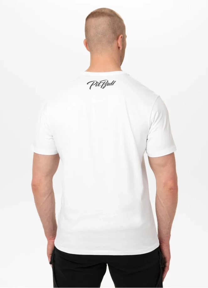 Koszulka męska T-Shirt Pit Bull Pitbull El Jeffe biała