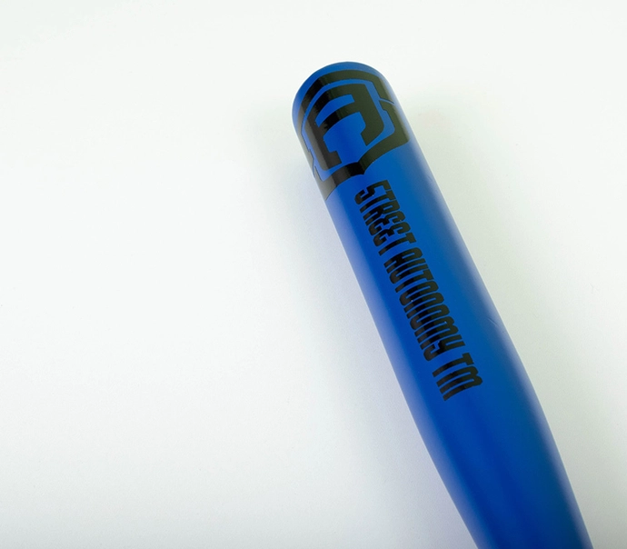 Kij bejsbolowy drewniany Street Autonomy WRITE niebiesko/czarny DRUGI GATUNEK