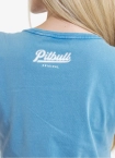 Koszulka damska T-shirt Pit Bull Angel Logo niebieska