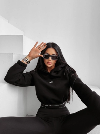 Bluza damska z kapturem Olavoga Lunari czarna