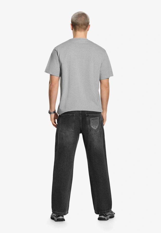 Spodnie męskie Jeans Baggy Prosto Shield szare