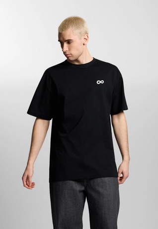 Koszulka męska t-shirt oversize Prosto Big Log Infinity czarna