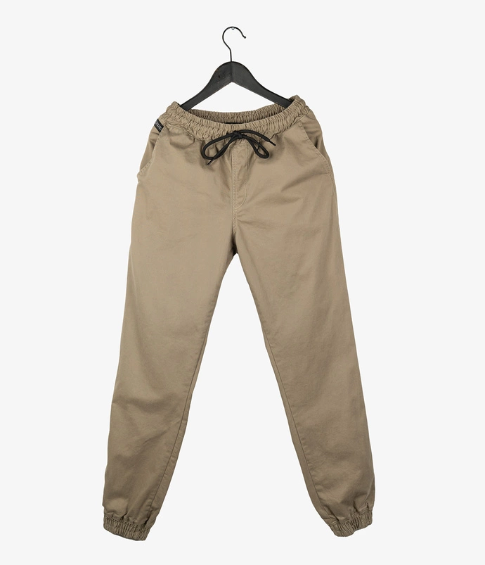 Spodnie jogger Elade beige pants beżowe