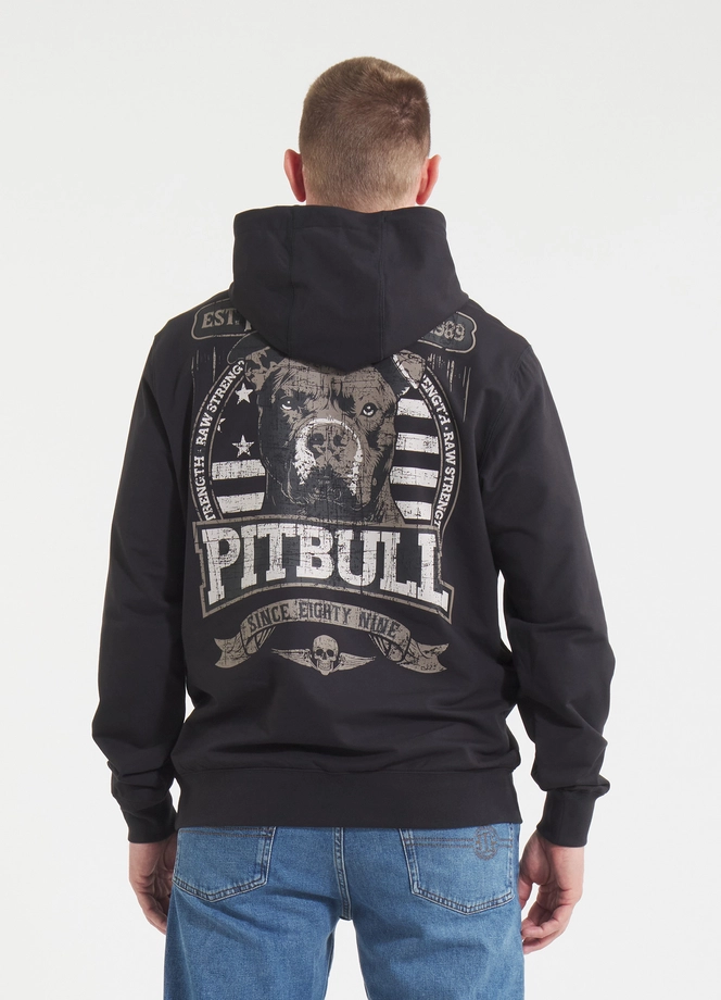 Bluza męska z kapturem Pitbull Pit Bull Troublemaker czarna