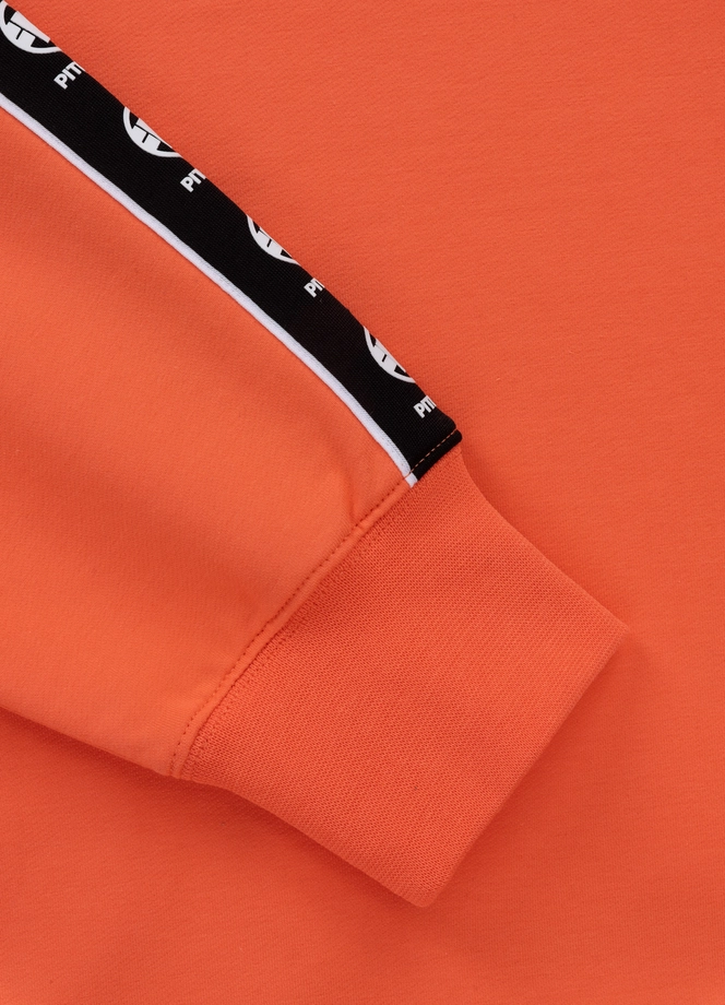 Bluza męska bez kaptura Pitbull Pit Bull Tape Nugget łososiowa pomarańczowa