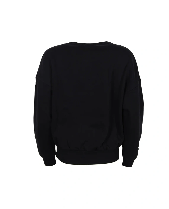 Bluza damska klasyczna Prosto Klasyk Dina crewneck czarna