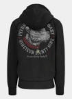 Bluza męska rozpinana z kapturem Pitbull Strenght & Respect grafitowa