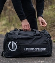 Torba sportowa z funkcją plecaka Legion Octagon Fighting Division czarna