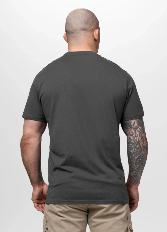 Koszulka męska T-Shirt Pit Bull Palms grafitowa