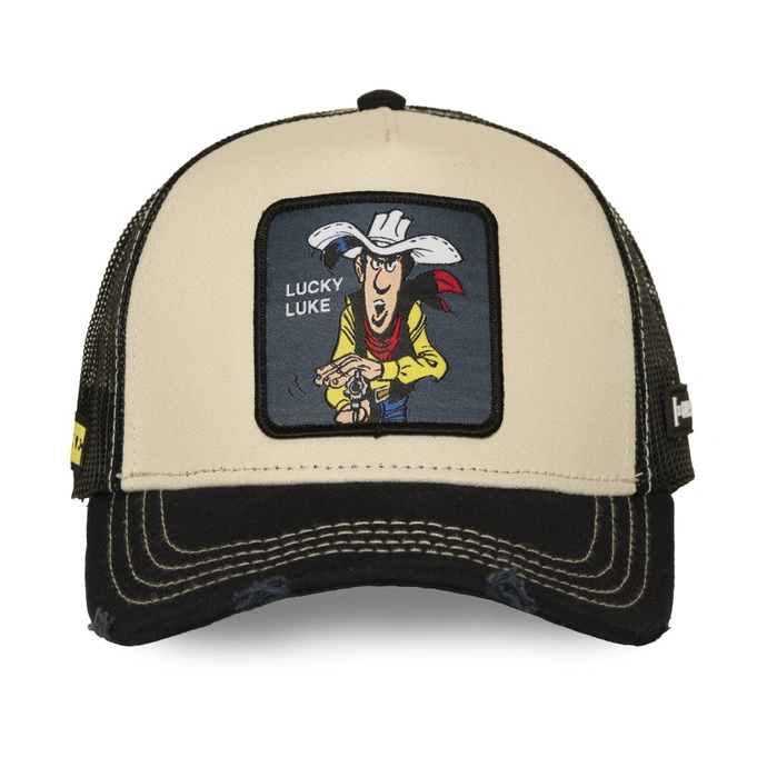 Czapka z daszkiem Capslab Lucky Luke beżowa granatowa