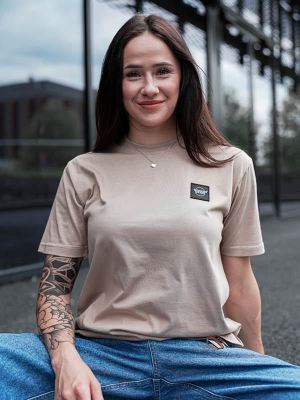 Koszulka męska t-shirt Środowisko Miejskie CLS Mini beżowa