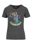 Koszulka damska T-shirt Pit Bull DoubleTrouble sprany szary