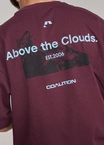 Koszulka męska t-shirt Coalition CLTN Bjerg śliwkowa fioletowa
