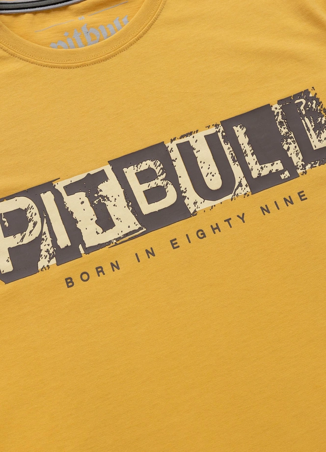 Koszulka męska T-Shirt Pitbull West Coast Blacky żółty