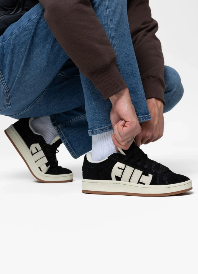 Buty sportowe sneakersy męskie Pit Bull Walker Logo czarne