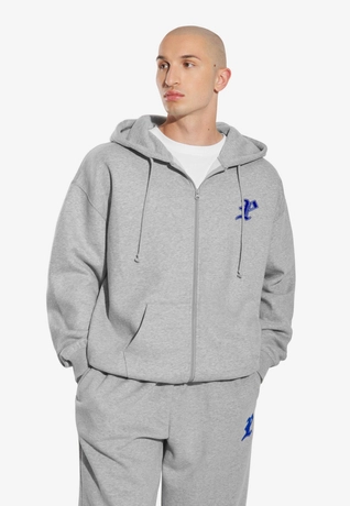 Bluza męska rozpinana z kapturem Prosto Ghotic P szara