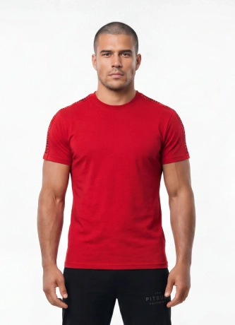 Koszulka męska T-Shirt Pitbull West Coast Tape czerwona