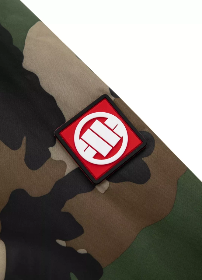 Kurtka męska wiosenna przejściowa Pit Bull Athletic Hilltop Nylon Jacket wiatrówka zielone camo