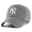 Czapka z daszkiem 47 Brand New York Yankees W/No Loop Label Clean Up szara