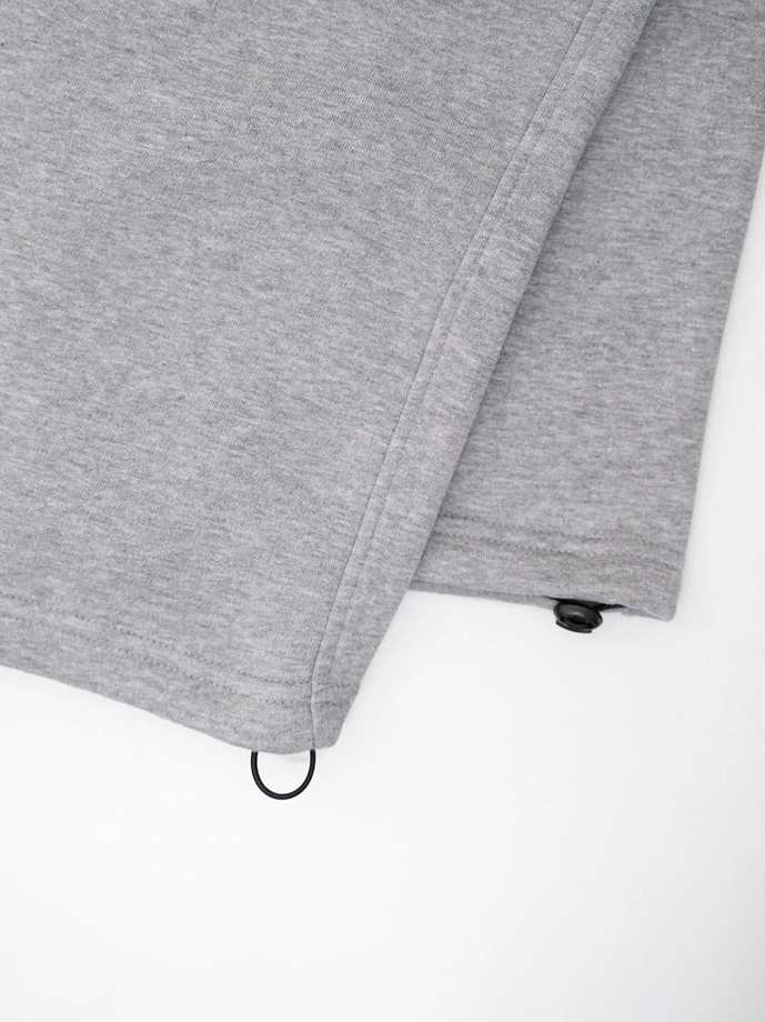 Spodnie dresowe męskie Baggy Jigga Wear Logo Drawcord ciemno szare