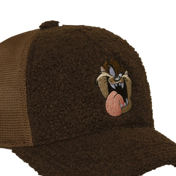 Czapka z daszkiem Capslab Looney Tunes TAZ brązowa