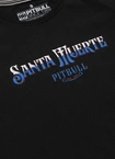 Koszulka damska T-shirt Pit Bull Santa Muerte Blue czarna
