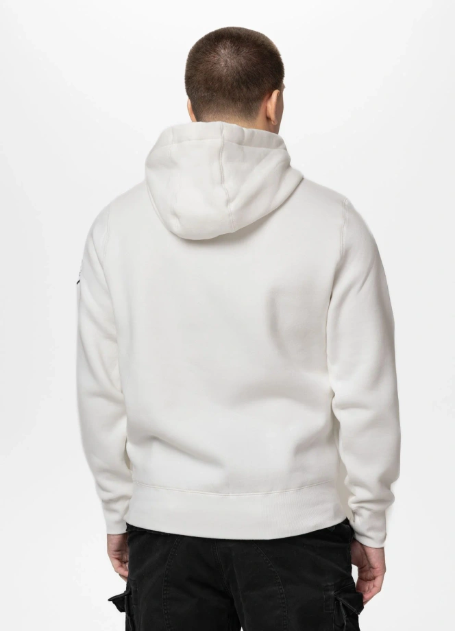 Bluza męska z kapturem Pit Bull Norton off white biała