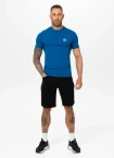Koszulka męska T-Shirt Pit Bull Pitbull San Diego CA Small Logo Slim Fit niebieska