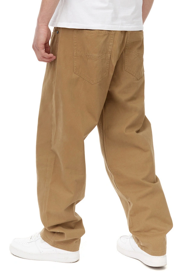 Spodnie męskie Mass Denim Slang Baggy Fit beżowe